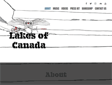 Tablet Screenshot of lakesofcanada.com